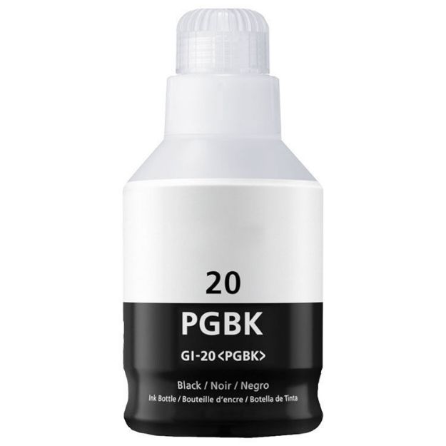 Picture of Premium 3383C001 (GI-20Bk) Compatible Canon Black Pigment Ink Bottle