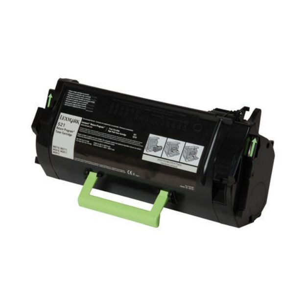 Picture of Premium 52D1000 (Lexmark #521) Compatible Lexmark Black Toner
