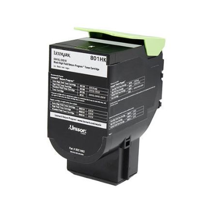 Picture of Premium 80C1HK0 Compatible Lexmark Black Toner Cartridge