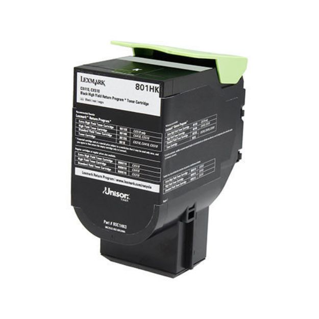 Picture of Premium 80C1HK0 Compatible Lexmark Black Toner Cartridge