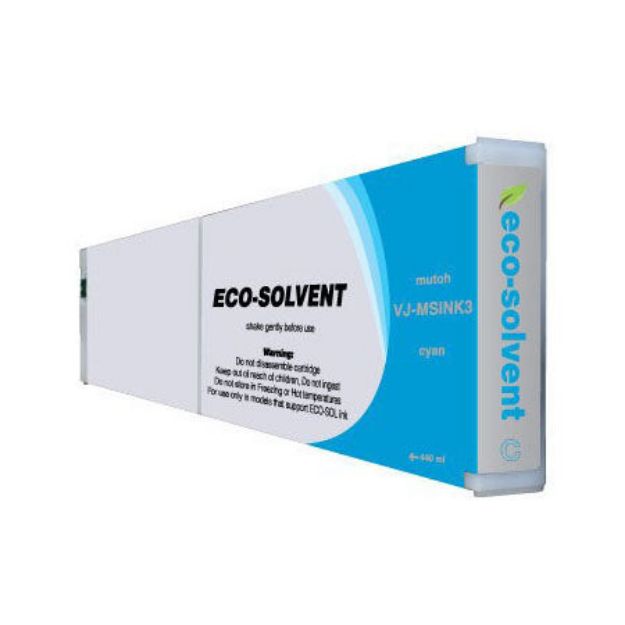 Picture of Premium VJ-MSINK3-CY-440 Compatible Mutoh Cyan Eco-Ultra Ink