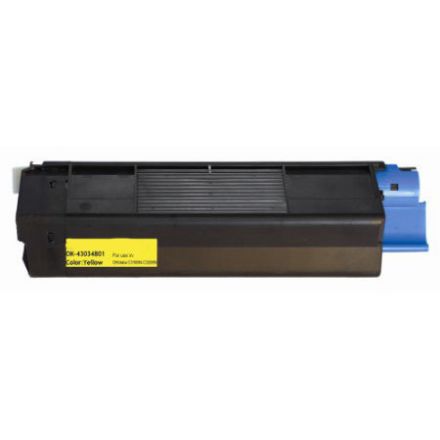 Picture of Premium 43034801 (Type C6) Compatible Okidata Yellow Toner Cartridge