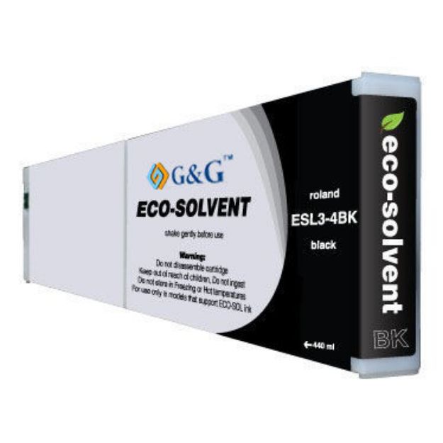 Picture of Premium ESL3-4Bk Compatible Roland Black Eco Sol-Max Ink