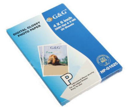 Picture of Universal NP-G1625 OEM White 4" x 6", 9 Mil, Premium Photo Glossy 20 sheets/pk